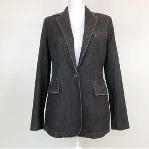 Lauren Ralph Lauren • Black Denim Stretch Blazer 6